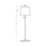 Επαναφορτιζόμενο πορτατίφ “Tower” dimmable 3w 3000k – BK06-00080