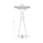 Επαναφορτιζόμενο πορτατίφ “Tower” dimmable 3w CCT – BK06-00091