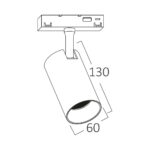 Σποτ Led Μαγνητικής Ράγας 18W 1580lm 3CCT Μαύρο – BD61-00381