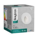 BRY-VECTOR-A-RND-WHT-2W-3000K-IP65-WALL LIGHT – BG38-02200