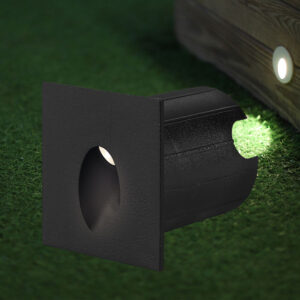 BRY-VECTOR-A-SQR-BLC-2W-3000K-IP65-WALL LIGHT – BG38-02301