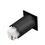 BRY-VECTOR-A-SQR-BLC-2W-3000K-IP65-WALL LIGHT – BG38-02301