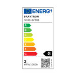BRY-VECTOR-A-SQR-WHT-2W-3000K-IP65-WALL LIGHT – BG38-02300