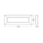 Απλίκα led “Vecta” 3w CCT IP65 Ανθρακί – BG38-01882