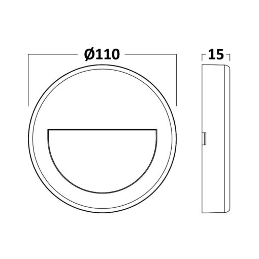 Απλίκα Vekta 3w IP65 160lm 3000k – BG38-02001