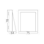 Απλίκα Vekta 6w IP65 600lm CCT – BG38-02682