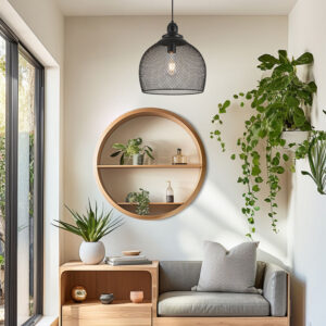 Κρεμαστό μονόφωτο 1 x Ε27 μαύρο Ø28 – BV03-00060