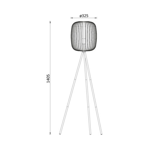 Φωτιστικό δαπέδου 1 x E27 μπεζ – BV03-00073