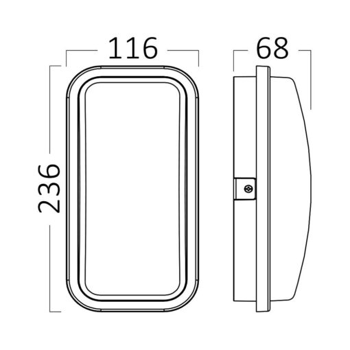 Απλίκα led “Walls” 15w IP65 1460lm 6500k – BG38-00332