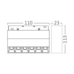 BRY-WSL110-6W-48VDC-3000K-BLC-MAG. LINEAR – BD60-03101