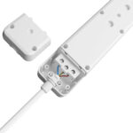 Πολύπριζο Xline 4Θ. 3X1,5mm 1,5m Καλώδιο Με Βάση Στήριξης – BY72-00041