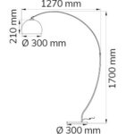 Δαπέδου “Sander” 170cm – 308401010000