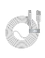 Rivacase Flat USB 2.0 Cable USB-C 1.2m (WT12) ΛΕΥΚΟ – 2-DVPS6002WT12