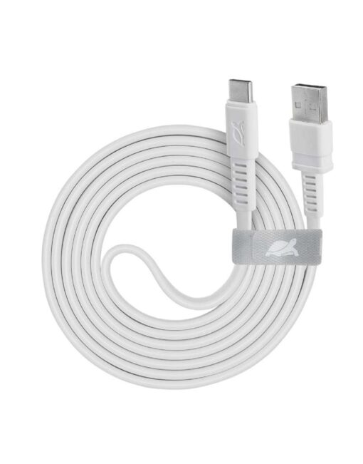 Rivacase Flat USB 2.0 Cable USB-C 1.2m (WT12) ΛΕΥΚΟ – 2-DVPS6002WT12