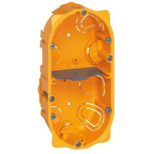 Κουτί Γυψοσανίδας 2 Θέσεων 4/5 Στοιχείων Κίτρινο 40mm Βάθος LEGRAND – 080042