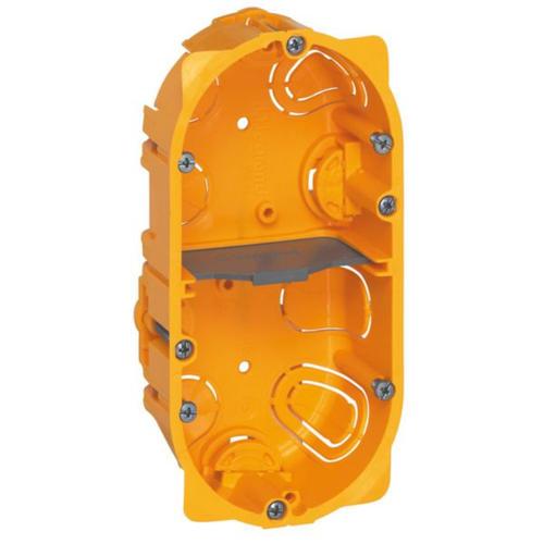 Κουτί Γυψοσανίδας 2 Θέσεων 4/5 Στοιχείων Κίτρινο 40mm Βάθος LEGRAND – 080042