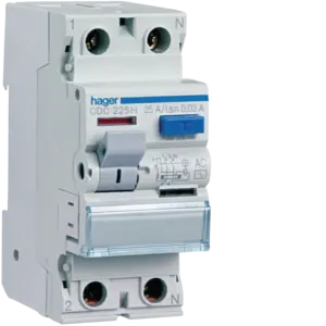 Ρελέ Διαφυγής AC 30mA 2P 25A Hager – CDC225H