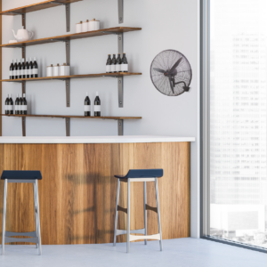 Ανεμιστήρας Επιτοίχιος Βιομηχανικός Αλουμίνιο 160W Μαύρος με 3 Πτερύγια & Τηλεχειριστήριο Φ65 ACA – FANWPFLB20R