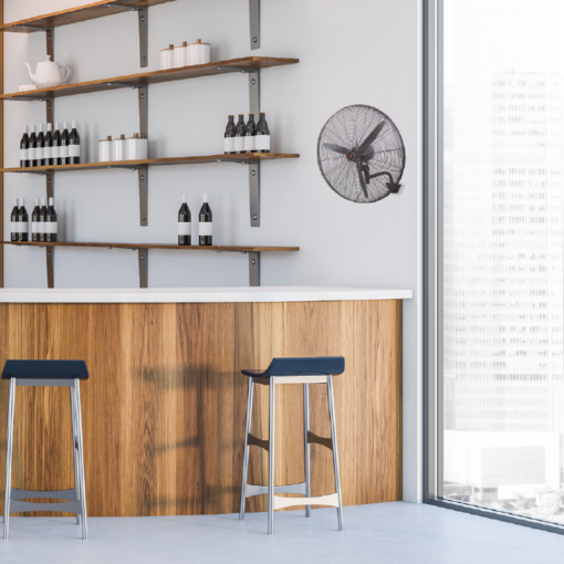 Ανεμιστήρας Επιτοίχιος Βιομηχανικός Αλουμίνιο 160W Μαύρος με 3 Πτερύγια & Τηλεχειριστήριο Φ65 ACA – FANWPFLB20R