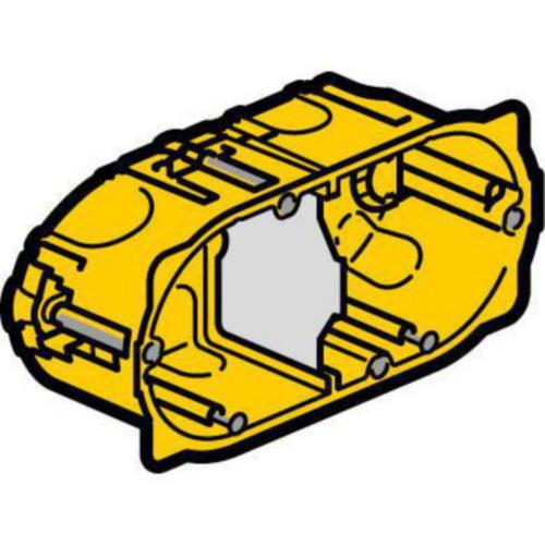 Κουτί Γυψοσανίδας 2 Θέσεων 4/5 Στοιχείων Κίτρινο 40mm Βάθος LEGRAND – 080042