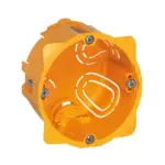 Κουτί Γυψοσανίδας 1 Θέσης Κίτρινο 40mm Βάθος LEGRAND – 80041