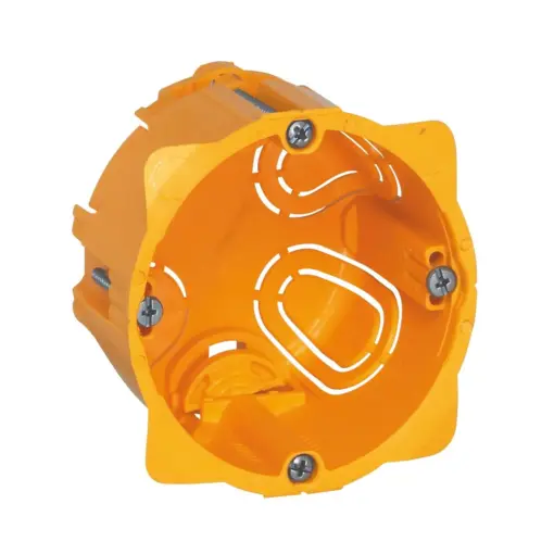 Κουτί Γυψοσανίδας 1 Θέσης Κίτρινο 40mm Βάθος LEGRAND – 80041