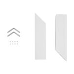 GLOBOSTAR® ALP-CORNER-IN90 LUMILINE 61769 Επιφανειακό / Κρεμαστό Προφίλ Αλουμινίου Γωνία με Λευκό Γαλακτερό Πατητό Κάλυμμα για Ταινίες LED IP20 – Λευκό Ματ – Μ30 x Π3.5 x Υ7cm