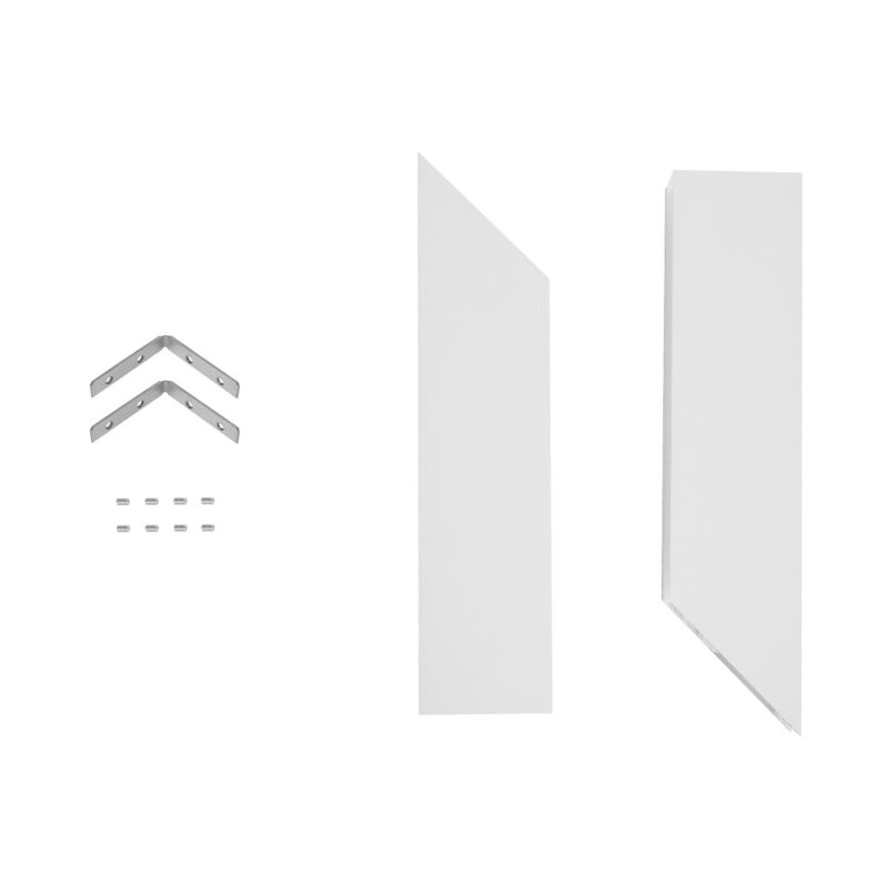 GLOBOSTAR® ALP-CORNER-IN90 LUMILINE 61769 Επιφανειακό / Κρεμαστό Προφίλ Αλουμινίου Γωνία με Λευκό Γαλακτερό Πατητό Κάλυμμα για Ταινίες LED IP20 – Λευκό Ματ – Μ30 x Π3.5 x Υ7cm