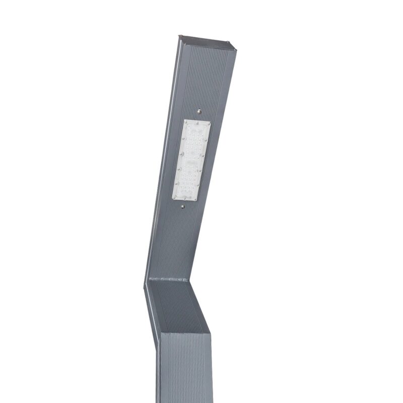 GLOBOSTAR® ZAPOPAN 90838 Φωτιστικό Urban Light Πλατείας/Πάρκου LED 30W 4080lm 120° AC 220-240V Αδιάβροχο IP65 IK09 Φυσικό Λευκό 5000K – LUMILEDs SMD Chip & MEANWELL Driver – Γκρι Ανθρακί – Μ75 x Π14 x Υ360cm – 5 Χρόνια Εγγύηση