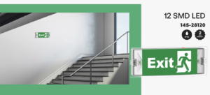 Φωτιστικό Ασφαλείας Συνεχούς & Μη Λειτουργίας LED 3W Επιτοίχιο IP65 90min Ψυχρό Λευκό 6500K Eurolamp – 145-28120