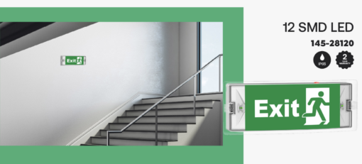 Φωτιστικό Ασφαλείας Συνεχούς & Μη Λειτουργίας LED 3W Επιτοίχιο IP65 90min Ψυχρό Λευκό 6500K Eurolamp – 145-28120
