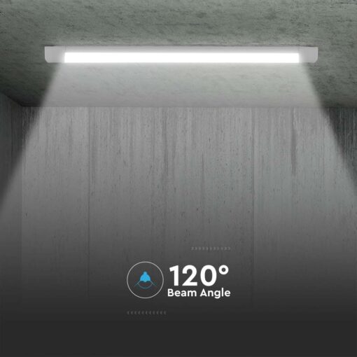 LED Πρισματικό Γραμμικό Φωτιστικό 120cm 40W V-TAC 4800lm Ψυχρό Λευκό 6500K – 203526