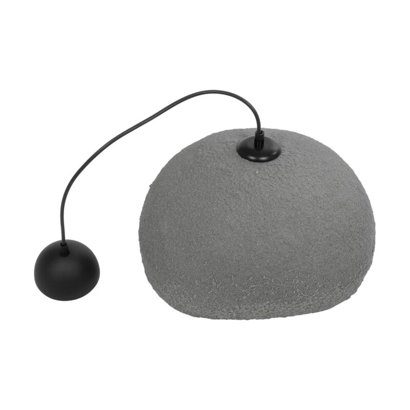 GLOBOSTAR® STONE 204-0122 Μοντέρνο Κρεμαστό Φωτιστικό Οροφής με Ντουί 1 x E27 AC 220-240V IP20 – Γκρι – Μ35 x Π31 x Υ26cm