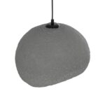 GLOBOSTAR® STONE 204-0122 Μοντέρνο Κρεμαστό Φωτιστικό Οροφής με Ντουί 1 x E27 AC 220-240V IP20 – Γκρι – Μ35 x Π31 x Υ26cm