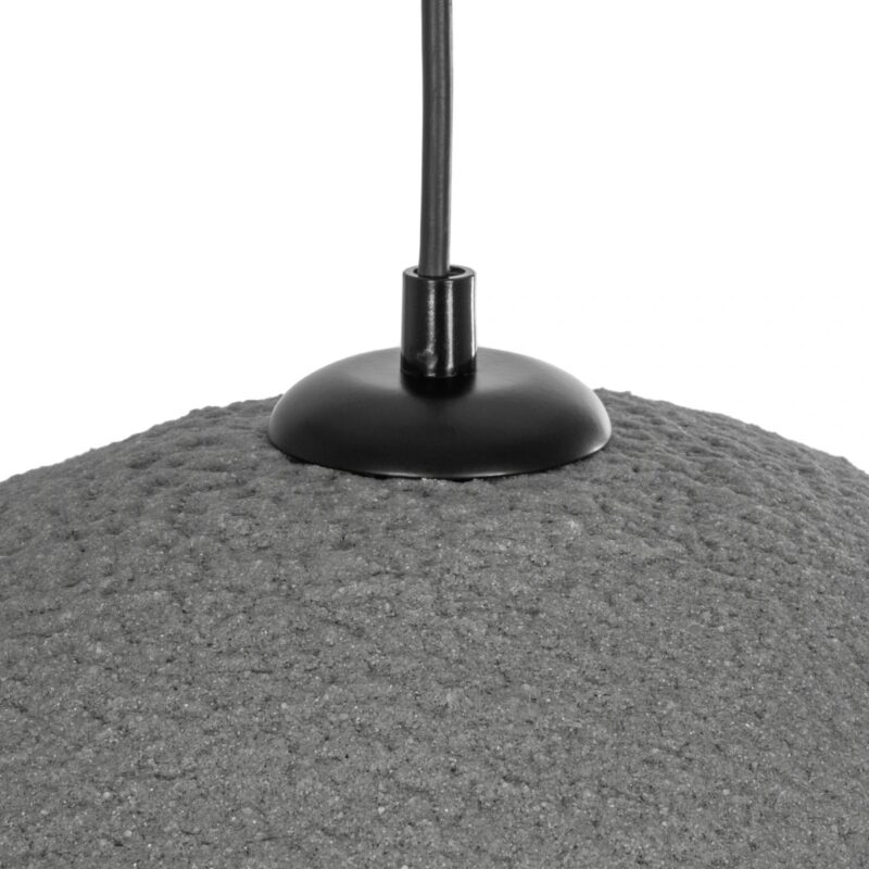 GLOBOSTAR® STONE 204-0122 Μοντέρνο Κρεμαστό Φωτιστικό Οροφής με Ντουί 1 x E27 AC 220-240V IP20 – Γκρι – Μ35 x Π31 x Υ26cm