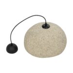 GLOBOSTAR® STONE 204-0123 Μοντέρνο Κρεμαστό Φωτιστικό Οροφής με Ντουί 1 x E27 AC 220-240V IP20 – Μπεζ – Μ35 x Π31 x Υ26cm