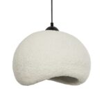 GLOBOSTAR® STONE 204-0124 Μοντέρνο Κρεμαστό Φωτιστικό Οροφής με Ντουί 1 x E27 AC 220-240V IP20 – Γκρι – Μ35 x Π31 x Υ26cm