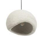 GLOBOSTAR® STONE 204-0124 Μοντέρνο Κρεμαστό Φωτιστικό Οροφής με Ντουί 1 x E27 AC 220-240V IP20 – Γκρι – Μ35 x Π31 x Υ26cm