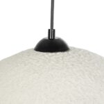 GLOBOSTAR® STONE 204-0124 Μοντέρνο Κρεμαστό Φωτιστικό Οροφής με Ντουί 1 x E27 AC 220-240V IP20 – Γκρι – Μ35 x Π31 x Υ26cm