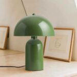 GloboStar® GASCO 204-0147 Μοντέρνο Eπιτραπέζιο Φωτιστικό Μονόφωτο 1 x E27 IP20 Πράσινο Μέταλλο – Μ25 x Π25 x Υ35cm