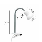 GloboStar® TAVOLO 204-0152 Παιδικό Eπιτραπέζιο Φωτιστικό Μονόφωτο 1 x E14 IP20 Πράσινο & Λευκό – Μ11 x Π9 x Υ35cm