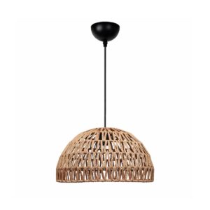 GLOBOSTAR® SAND 204-0167 Boho Κρεμαστό Φωτιστικό Οροφής με Ντουί 1 x E27 AC 220-240V IP20 – Μπεζ – Μ29 x Π29 x Υ16cm