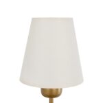 GloboStar® LING 204-0189 Μοντέρνο Φωτιστικό Τοίχου Απλίκα Μονόφωτο 1 x E27 AC 220-240V IP20 Μπεζ & Μαύρο – Μ13 x Π13 x Υ50cm