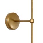 GloboStar® LING 204-0189 Μοντέρνο Φωτιστικό Τοίχου Απλίκα Μονόφωτο 1 x E27 AC 220-240V IP20 Μπεζ & Μαύρο – Μ13 x Π13 x Υ50cm