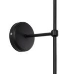 GloboStar® LING 204-0190 Μοντέρνο Φωτιστικό Τοίχου Απλίκα Μονόφωτο 1 x E27 AC 220-240V IP20 Μπεζ & Μαύρο – Μ13 x Π13 x Υ50cm
