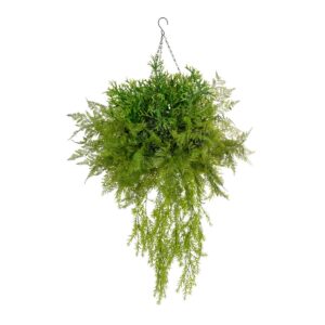 GloboStar® Artificial Garden BOUQUET VARIOUS HANGING PLANT 20625 Τεχνητό Κρεμαστό Διακοσμητικό Φυτό Μιξ Μ75 x Π75 x Y100cm