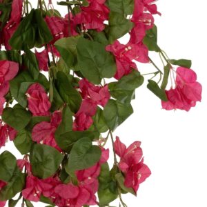 GloboStar® Artificial Garden BOUGAINVILLEA BRANCH 20663 Τεχνητό Κρεμαστό Διακοσμητικό Κλαδί Μπουκαμβίλιας Φουξ Μ45 x Π12 x Υ90cm