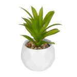GloboStar® Artificial Garden SUCCULENT ALOE POTTED PLANT 20984 Διακοσμητικό Φυτό Αλόη Φ9 x Υ12cm
