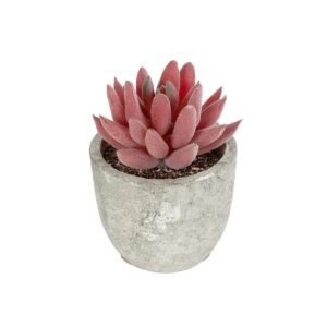 GloboStar® Artificial Garden SUCCULENT SEDEVERIA 21020 Τεχνητό Διακοσμητικό Φυτό Σεδεβέρια Μ6.5 x Π6.5 x Υ9cm
