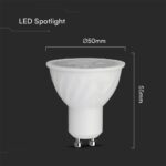 LED Λάμπα GU10 CREE CHIP 6W V-TAC Dimmable 38° 445lm Φυσικό Λευκό 4000K – 211966
